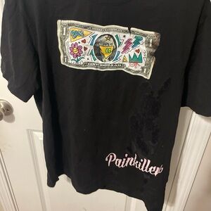 Studio Black Tee with Colorful Graphic